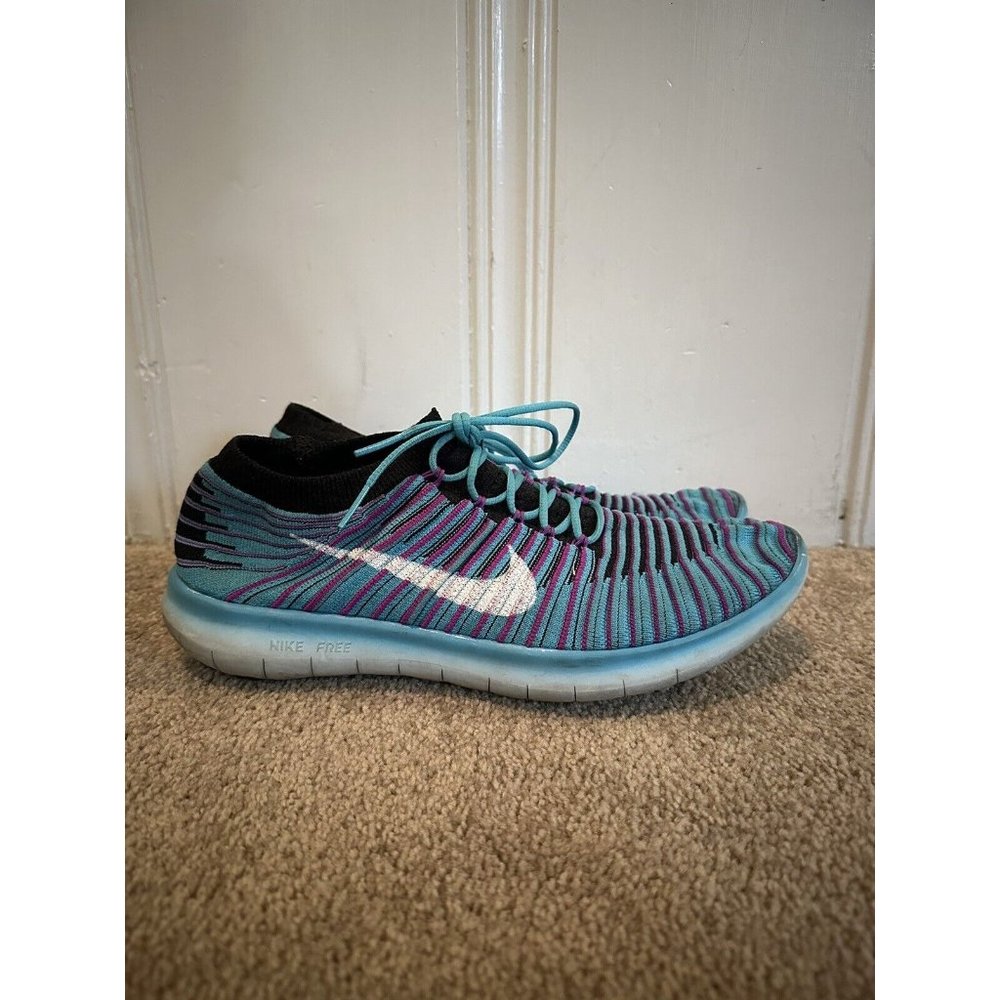 Nike Free RN Motion Sneakers Athletic Shows Blue 834585-401 Women’s Size 9